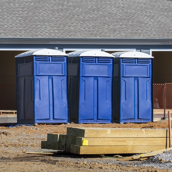 what is the expected delivery and pickup timeframe for the porta potties in Camden Maine